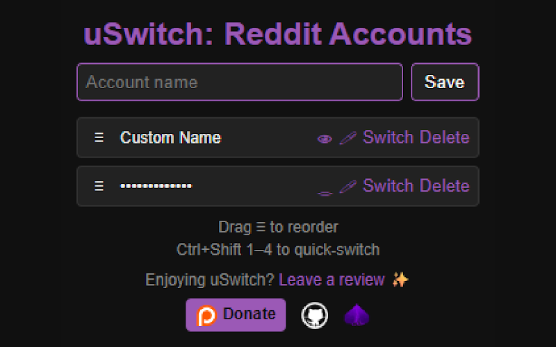 uSwitch extension preview